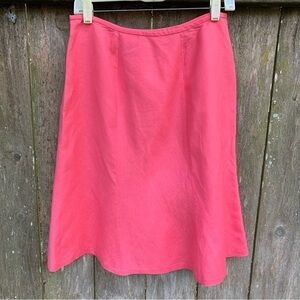 KASPER coral linen a line midi skirt spring summer fall petite new no tags